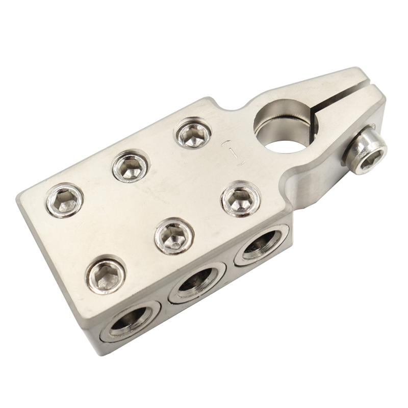 1 Pair Battery Terminal Connectors Kit 0/2/4/6/8 AWG Gauge Positive Negative for Car Auto Caravan Marine Boat