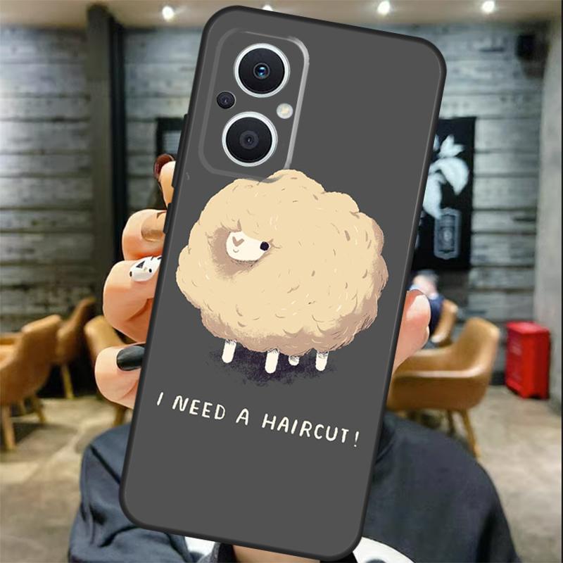 Cartoon Sheep Case For OPPO Reno 8T 7 8 10 11 12 13 Pro 13F 12F OPPO Find X8 Pro X6 X3 X5 Lite Cover Coque