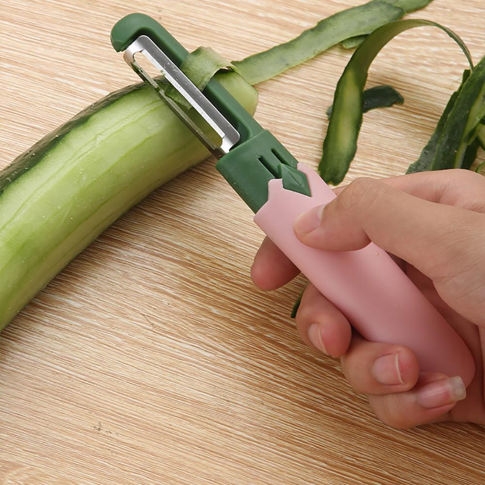 Multifunctional two-in-one fruit knife portable double-head dual-purpose peeler stainless steel household knife