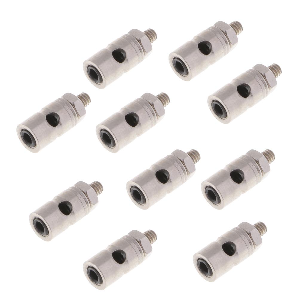 10 Pieces Linkage Stopper Adjustable Pushrod Connector Control Arm Servo RC