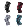 Gestrickte Kniekompressionsbandage mit seitlichen Stabilisatoren Patella-Polster Damen Herren Meniskusriss Verletzung Regeneration Gelenkschmerzen Laufen Sport Kniebandage