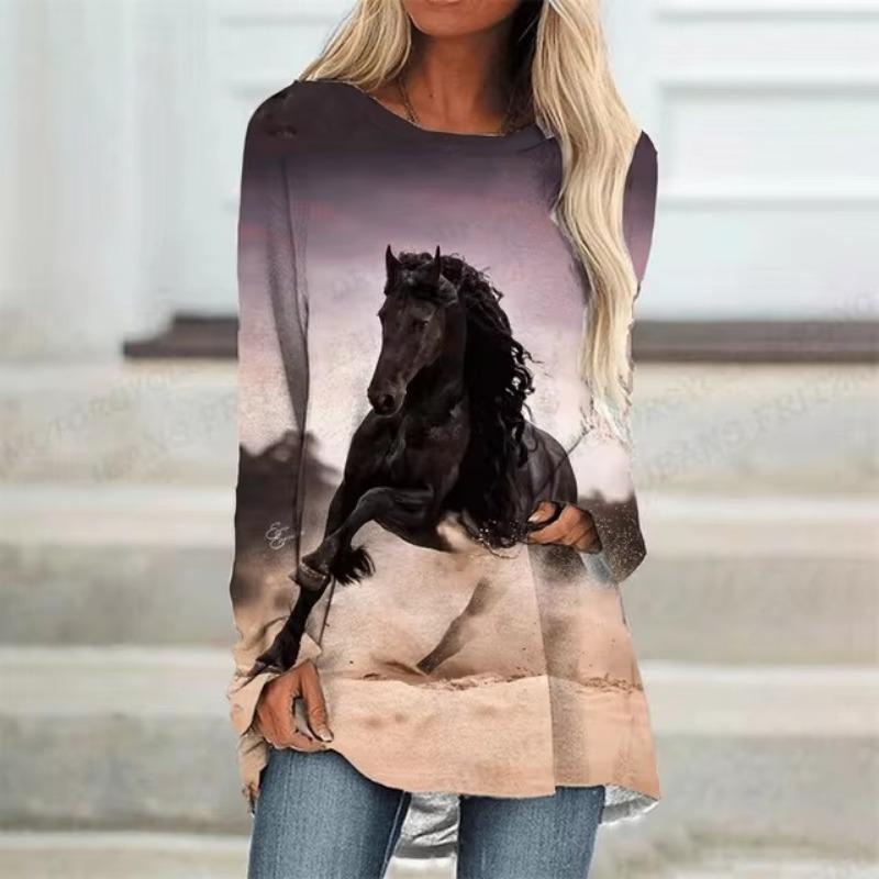 Women's T shirt Tee Christmas Snowflake Print Sparkly Painting Long Sleeve Home Weekend Basic V Neck Regular Painting