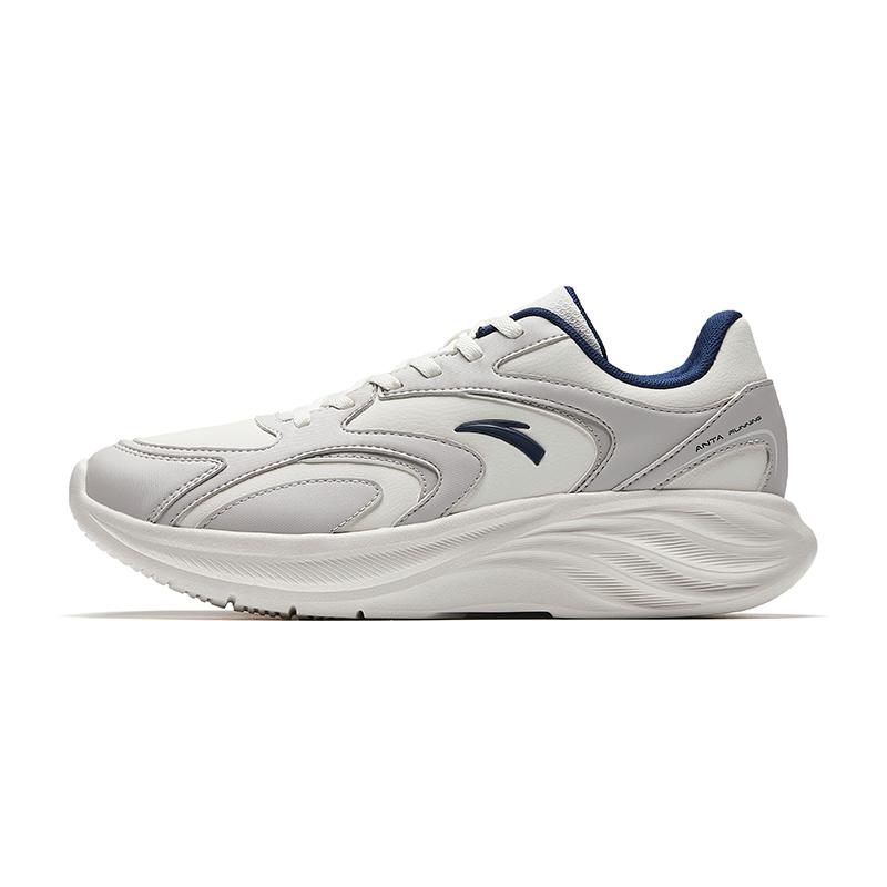 New Anta Star Cloud 2 Cushioning, Wear Resistant Low Top Casual Running Shoes Men's White Gray Blue 912535505-7