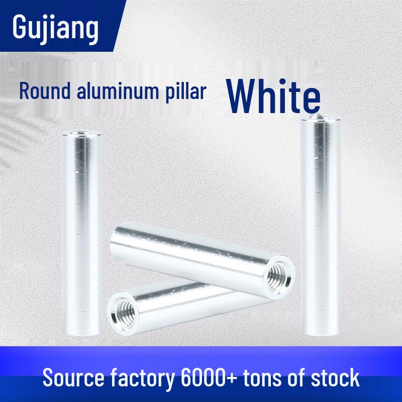 Silver Anodized M3 Aluminum Alloy Threaded Standoff Column for Instrument Panel Support M3*4 Silver