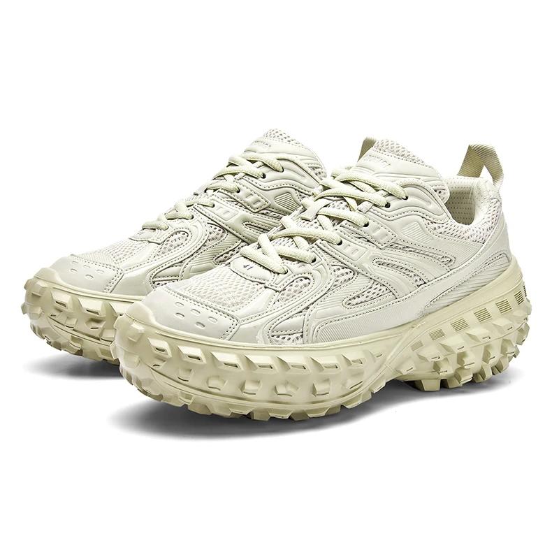 Chaussures de sport décontractées à semelle épaisse pour couple, nouvelles chaussures de course durables et rembourrées pour printemps/été