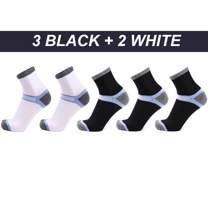 5 Pairs Hohe Qualität männer Socken Baumwolle Sport Schnell Trocknend Männer Herbst Winter Socken Strandard Thermische Männlichen Trekking EU38-45