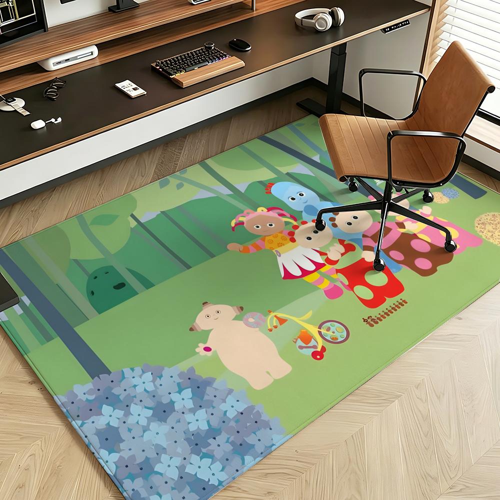 Cartoon I-In the Night G-Garden Floor Mat Soft Flannel Floor Mat  Suitable for Entryways, Living Rooms, Bedrooms, and Bathrooms