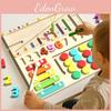 Wooden Interactive Magnetic Puzzle Board Kids Hand Eye Education Coordination