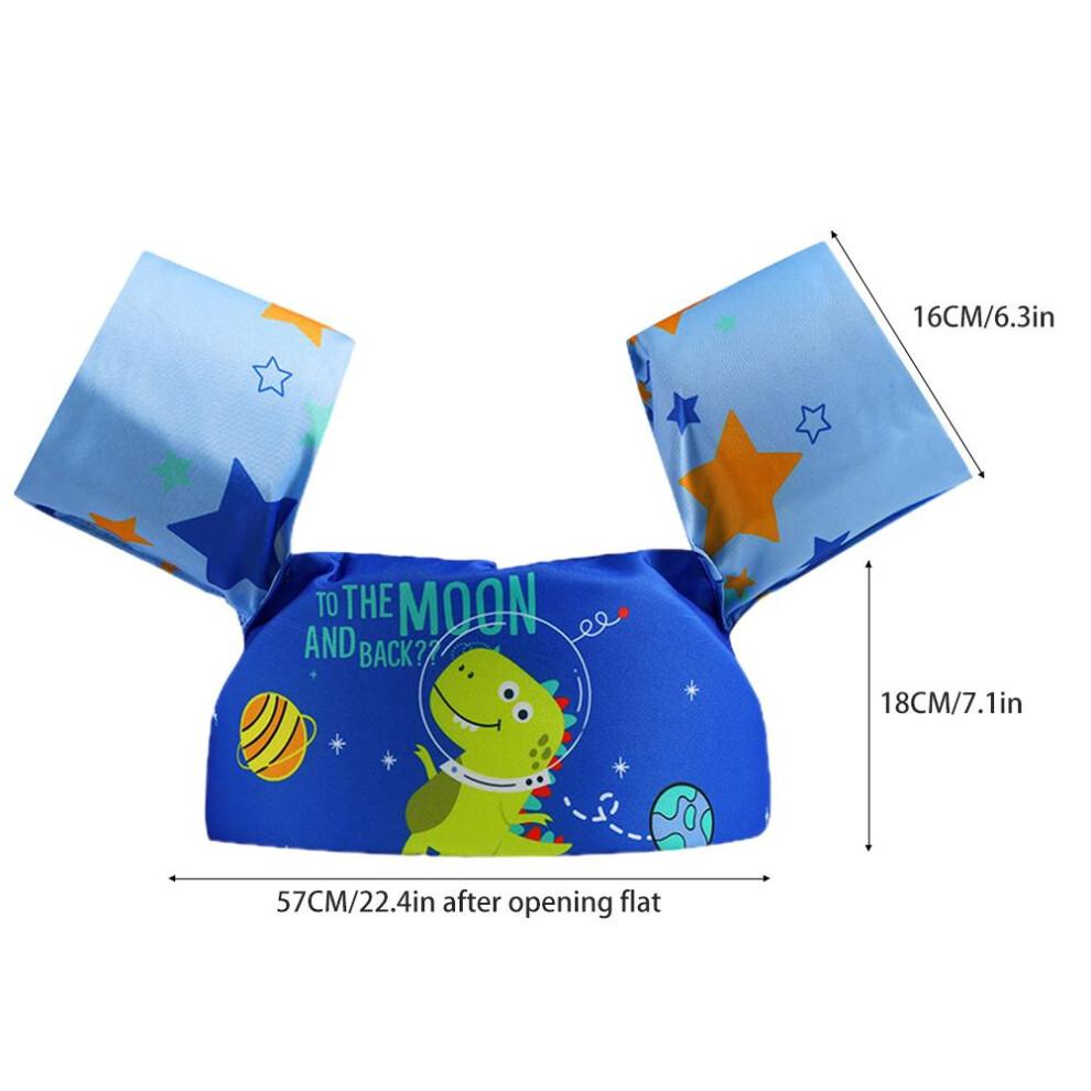 Kids Swim Vest with Arm, 57x18cm, Polyester Foam, 22-58Ibs