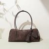 Chic Tassel Design Women Armpit Shoulder Bag Caramel Coffee Color High-end Suede Cow Leather Women Handbag Winter