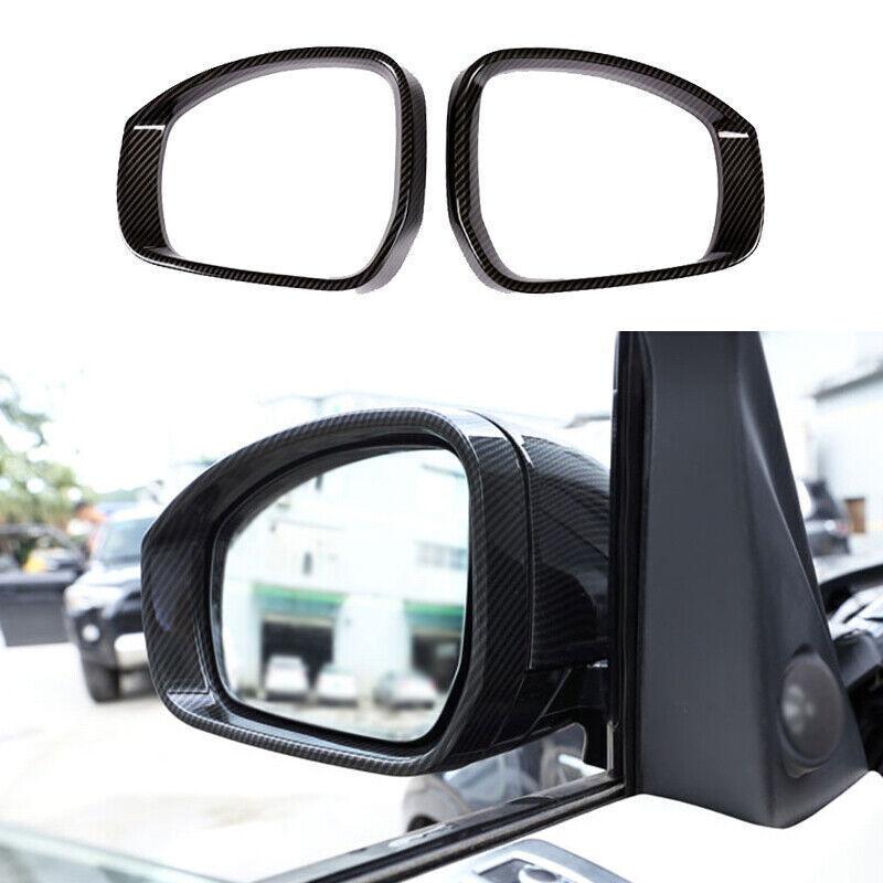 For Range Rover Sport 14-22 Carbon Fiber Rear View Side Door Mirror Strip Cover
