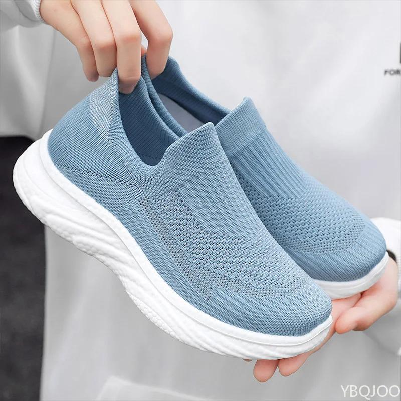 Fashion Ladies New casual Shoes Soft soled comfortable lazy shoes Breathable light Women's shoes Outdoor non slip walking shoe Mujer