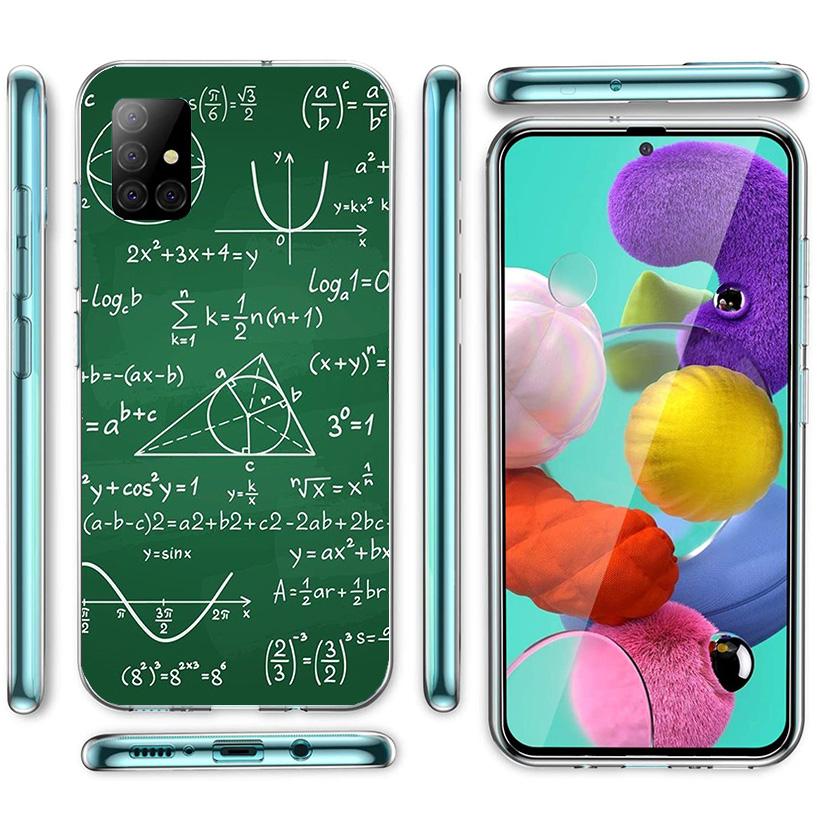 Physics Chemical Mathematics Phone Case For Samsung Galaxy A52 A32 A22 A12 A51 A31 A50S A30S A20S A10S Note 20 Ultra 10 Plus S10