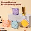 1 Pcs Multi-Functional Powder Puff Storage Box with Lanyard - Portable Transparent Empty Box Clean Ideal for Business Trips