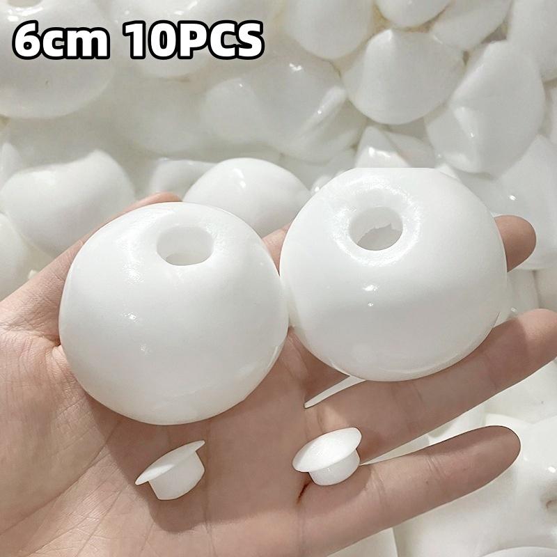 10Pcs 4/5/6Cm Empty Water Ball Skin Stress Relieving Hand-Made Empty Ball Shell Diy Ball Skin Toy Water Ball Filling Accessories