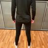 Men's Thermal Underwear Set Wool Lined Thermal Trousers Winter Sportswear Seamless Training Running Tights Set