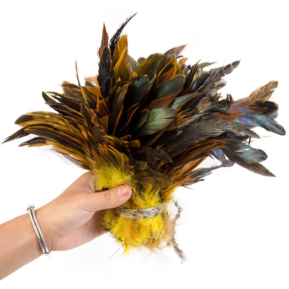 50/100pcs Colored Rooster Chicken Cock Feather Tail 5-7inch for DIY Craft Party Wedding Sewing Costume dress Jewelry Plume Decor