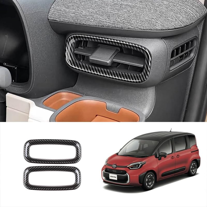 AKUSESARI Toyota New Sienta 10 Series Compatible Front Air Conditioner Cover Air Conditioner Vent Cover Air Conditioner Duct Defogger Bezel Cover Air