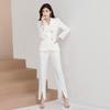 Completo Moderno da Donna Tinta Unita Slim Fit Completi Formale da Lavoro Business da Donna Set 2 Pezzi Giacca+Pantaloni Blazer Pantaloni