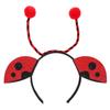 DEARMAMY Ladybug Headband, Cute Hair Ornament for Kids, Costume Accessory for Parties and Photoshoots, 11x10x1 Inch, Lightweight 24g