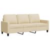 Vidaxl 3-Seater Sofa, Cream, 180 Cm, Upholstered In Fabric