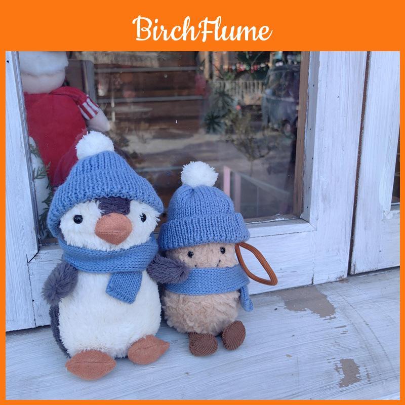 Peluche Pinguino di Peanuts con Cappello e Sciarpa per Bambini e Bambine