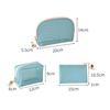 Portable Mesh Cosmetic Bag Zipper Closure Transparent Makeup Handbag Large Capacity Lightweight Storage Pouch