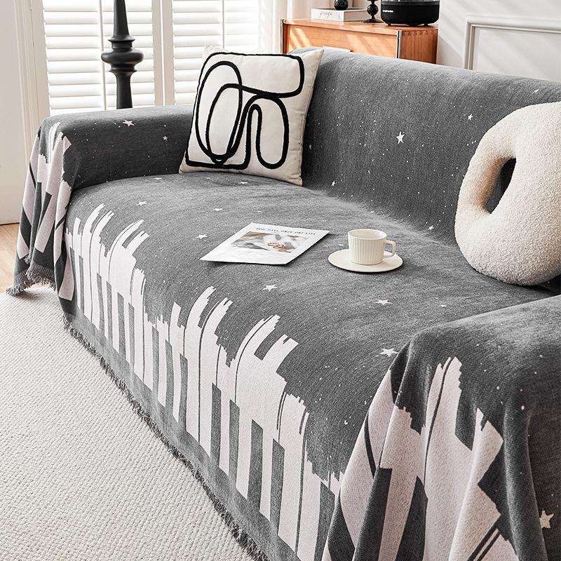 Prosop de păr șenilă Husă de canapea all-inclusive pentru patru sezoane Husă de praf Husă de canapea dintr-o singură bucată pentru camera de zi