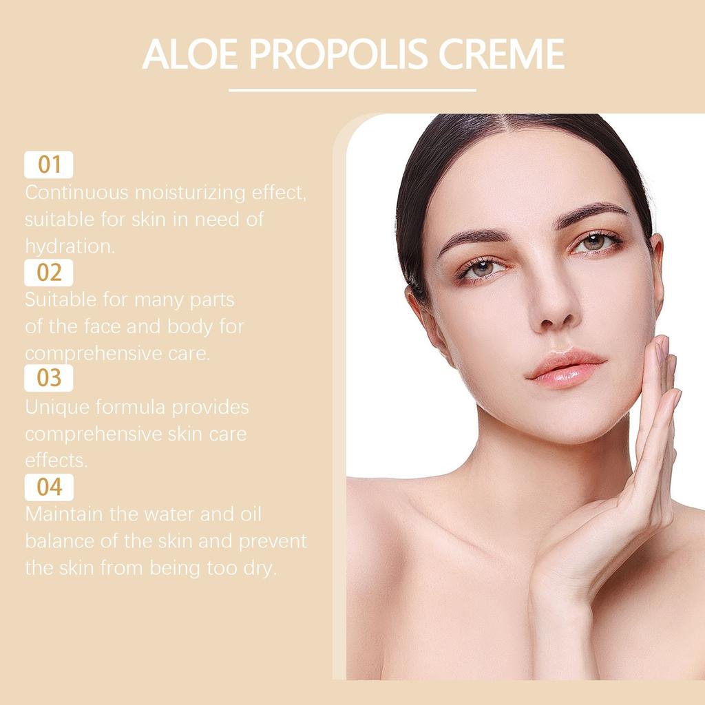 Aloe Propolis Moisturizing Cream Hydrating Honey Nourishing Hydrating Skin Rejuvenating Brightening Facial Skin Care Cream
