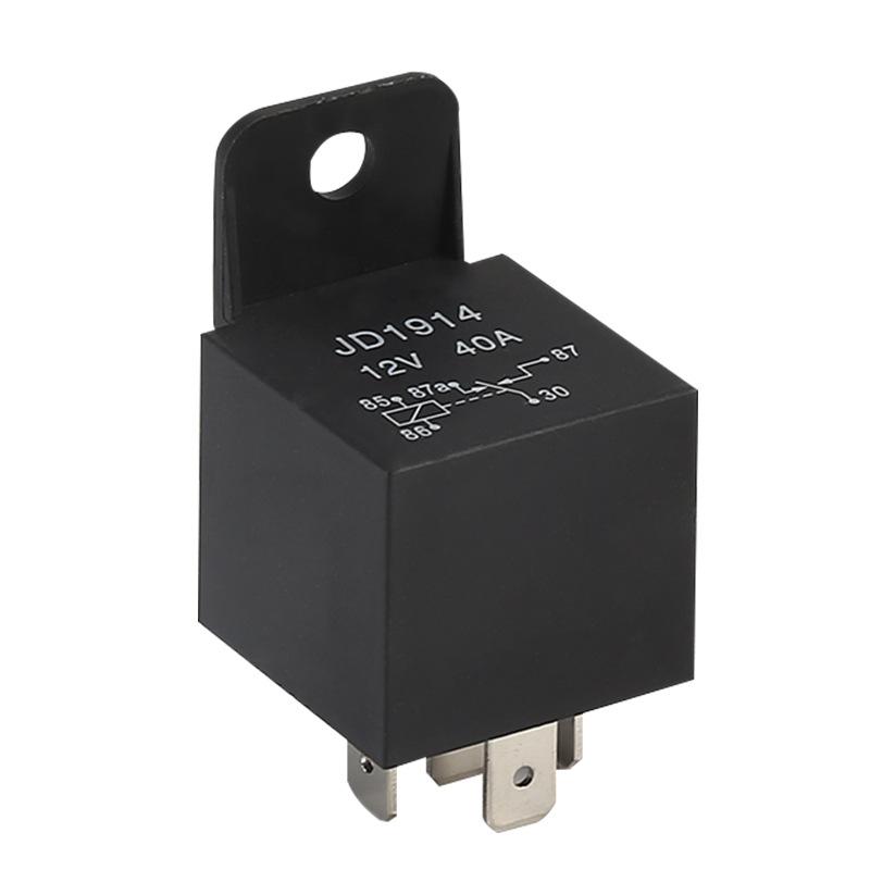 1PCS 4 5-Pin Waterproof Car Relay 12 24 V and Harness Heavy Duty SPDT Automotive Relay With Black Red Copper Terminal Auto Relay