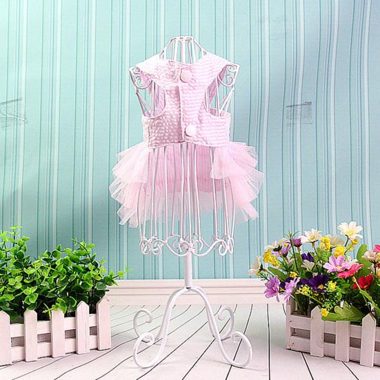 Spring Summer Fashionable Cotton Stripped Pattern Dogs Strap Dress Pet Clothes
