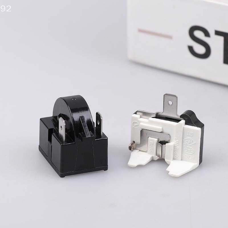 Refrigerator Compressor PTC Start Relay Refrigerator Starter Overload Protector 1/2 Pin 15 Ohm 1/6H Replacement Protector
