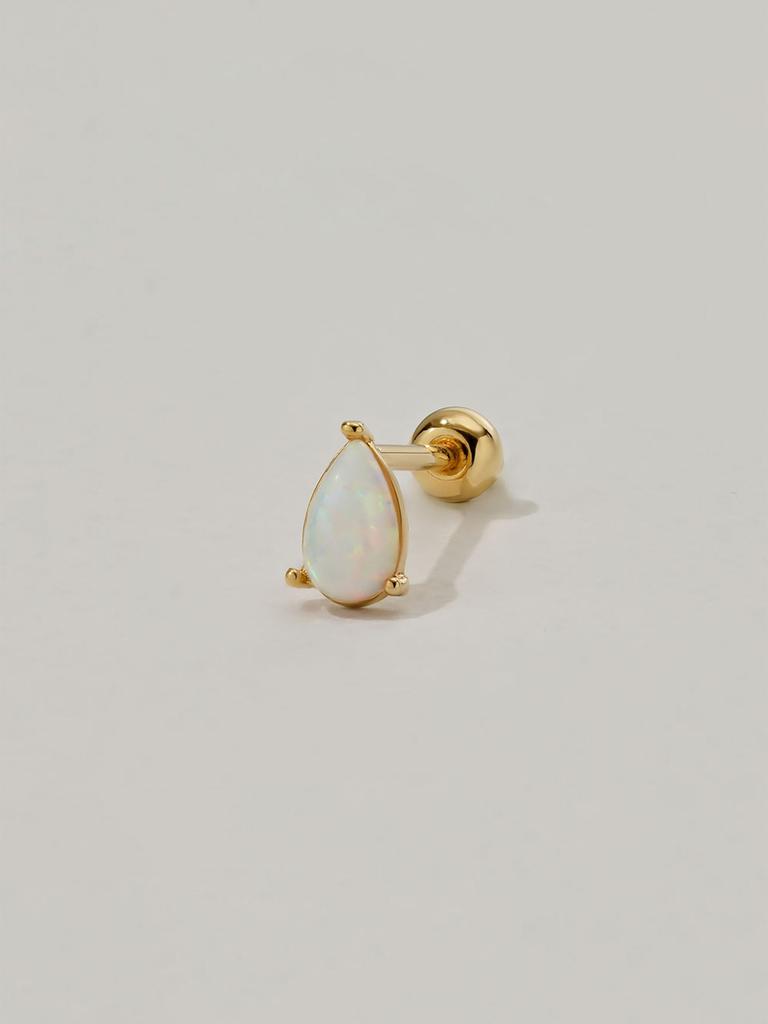 Manaet Teardrop Opal Piercing