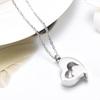Heart Pendant Necklace for Ashes, Heart Charm Necklace Wedding Necklace Bride Wedding Jewelry for Women Girl Birthday
