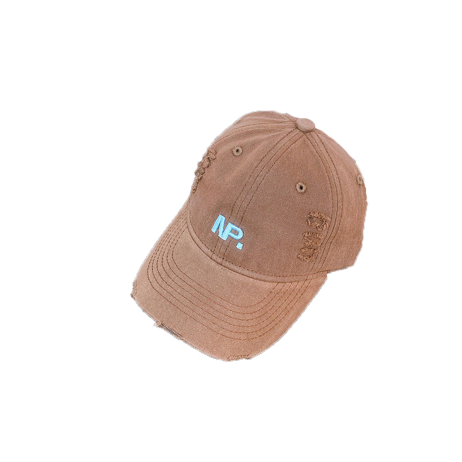 

Washed Baseball Cap Fashion Sun Hat Peaked Cap One Size кавовий