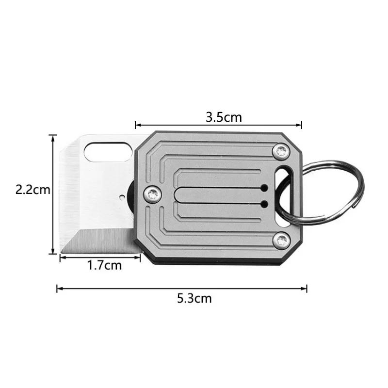 Titanium Alloy Mini Folding Knife S35VN Steel Portable Keychain Pendant Bottle Opener Outdoor Survival Camping Portable EDC Tool