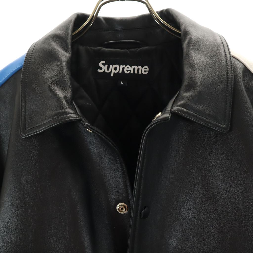 Supreme 20FW Šmoulové spolupráce Varsity bunda z ovčí kůže Pánská Použitá