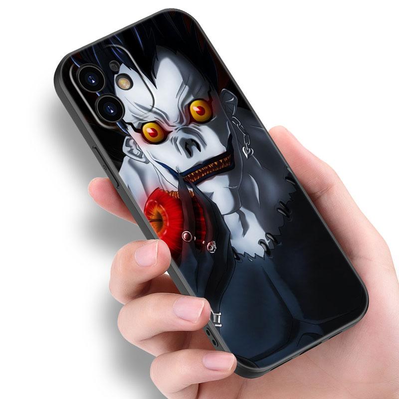 

Черный чехол для телефона с аниме Манга Death Note Ryuk для Apple iPhone 14 13 12 Mini 11 Pro Max 7 8 XR X XS 7 8 Plus SE 2020 2022 iPhone 13