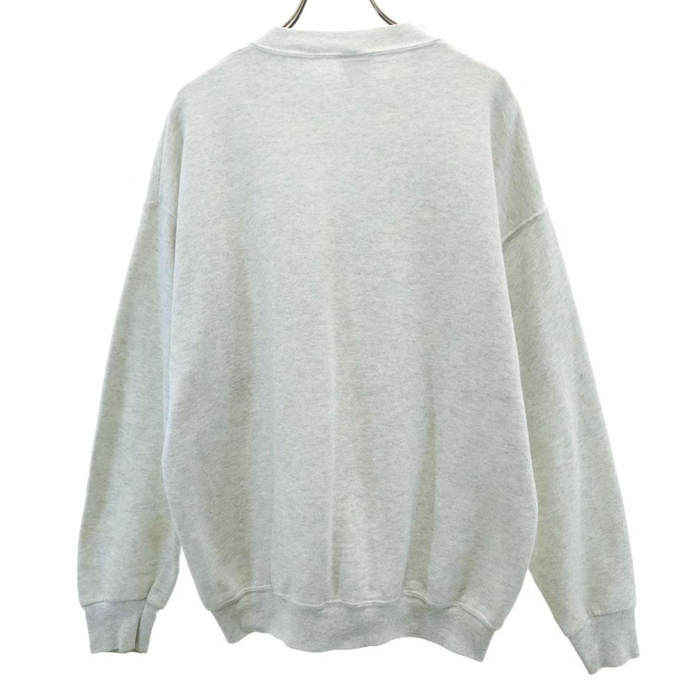 OLD 90s Bird Print Long Sleeve Sweat Trainer L Fleece-lined Bird Men's Used