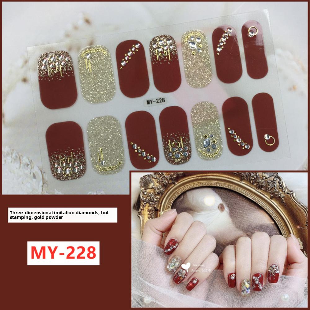 

Водонепроницаемая самоклеящаяся гель-пленка для ногтей без запекания, полная наклейка, весенне-летняя пленка для ногтей, бумага для ногтевой пленки