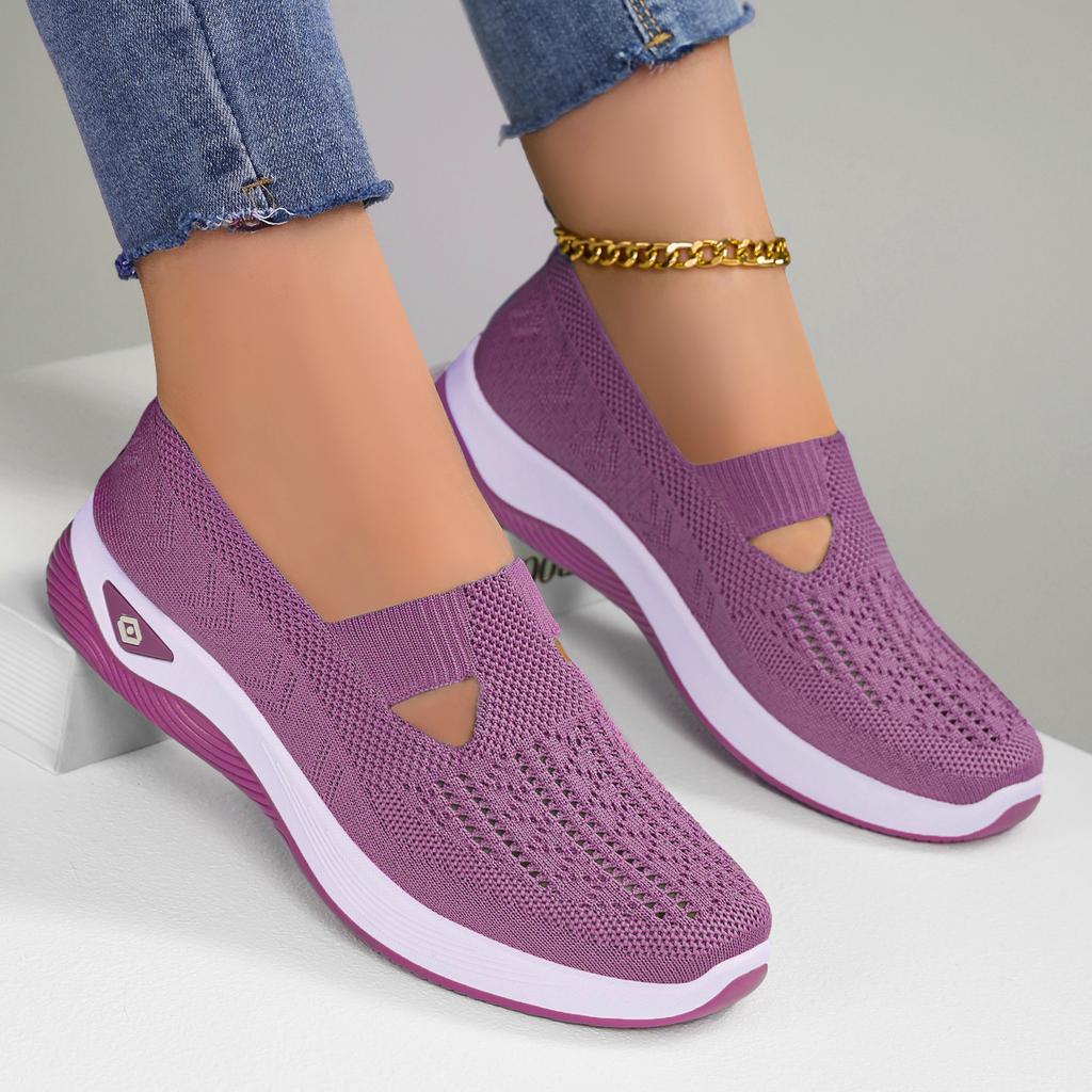 Fashion 2026 Women's Sneakers Breathable Slip On Walking Shoes Mesh Low Top Womens Vulcanized Shoes Soft Sole Lightweight Women Shoes