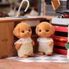 Cute Milo Poodle Dog Flocking Doll Action Figures Toy Kawaii Sylvanian Families Anime Figures Collectible Room Ornaments