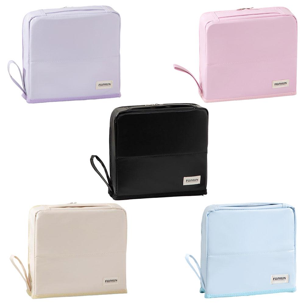 Standing Travel Makeup Bag for Women with Compartments Skincare Brush Organizer Pouches Makeup Organizer Portable Toiletry Bag