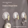 Seamless Adhesive Photo Frame Wall Hooks - No-Drill, Nail-Free Installation on Tile Walls