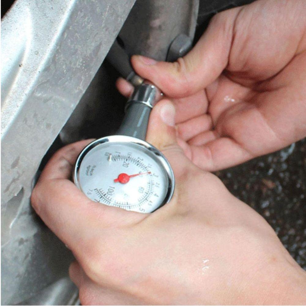 Metal Construction Tire Pressure Gauge High Precision Pressure Monitor  Auto Inflation