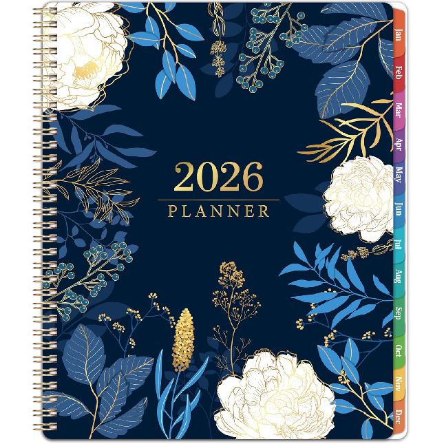 2026 Planner - 2026 Planner Weekly and Monthly, 2026 Calendar Planner, Jan 2026 - Dec 2026, 8.5" x 11", Monthly Tabs, Twin-Wire Binding, Holidays,