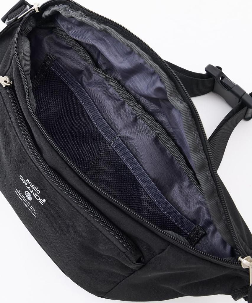 [anello GRANDE] CABIN Body Bag, Double-Sided Water-Repellent, Lightweight