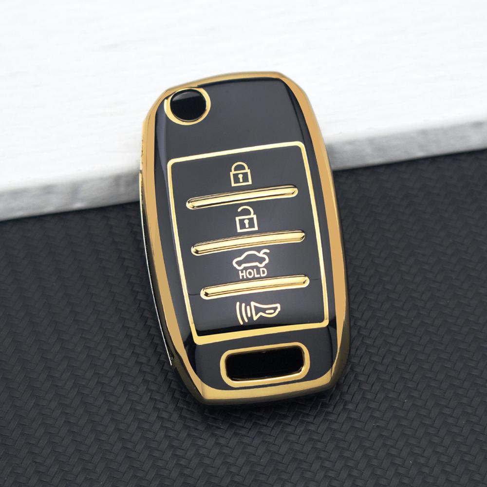 TPU Car Key Case for KIA RIO 3 K2 K3 K4 K5 Sportage Picanto Optima Soul Ceed Sorento Forte Stinger 3/4 Buttons Cerato Key Cover
