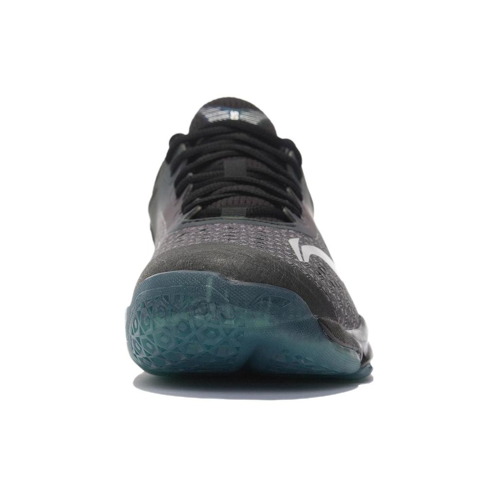 Li Ning Sonic Boom 1.0 Amorti Dégradé Antidérapant Résistant à l'Abrasion Basse Tige Chaussures de Badminton Homme Noir Bleu AYZN009-16