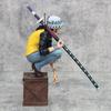 17cm One Piece Trafalgar Law PVC Figure Anime Collectible Statue Toy with Crate Base Decoration Model for One Piece Fans Gift